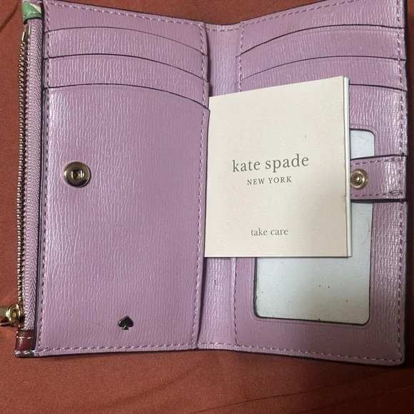 Kate Spade Multicolor Floral Wallet - Purple, Yellow, Green - Picture 5 of 6
